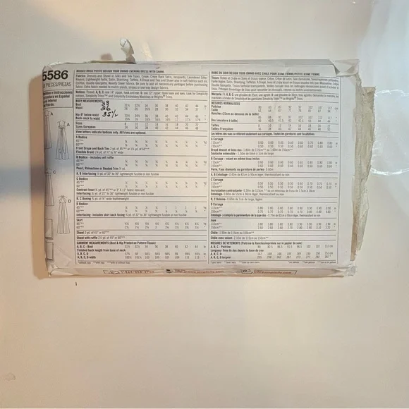 Vintage Simplicity Pattern 5586 - Uncut - Picture 2 of 2